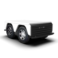 Lidar – robot de livraison à l'extérieur à conduite automatique, véhicule de livraison autonome à roues avec une charge utile importante