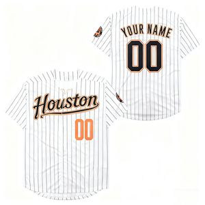 カスタム野球ユニフォーム卸売 ポリエステル刺繍 レトロ ヴィンテージ 多様な技法 メキシコ ヒューストン ソフトボールシャツ - Product Image 1