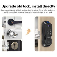 Serrure de porte intelligente avec caméra, vidéo, empreinte digitale, mot de passe numérique, sans clé, pour appartement, maison, chambre, Tuya Ttlock