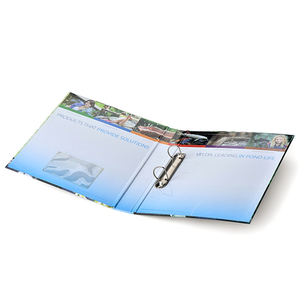 Nhà máy Tùy chỉnh cao cấp cứng nhắc các thư mục các tông tùy chỉnh in công việc và thư mục nghiên cứu với Snaps kim loại. - Product Image 1