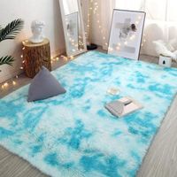 Tapis de chambre tie-dye en peluche le plus vendu, tapis de sol pour salon, tapis de chevet, tapis de sol domestique