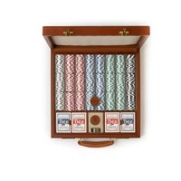 Ensemble de jetons de poker personnalisable, de haute qualité, en argile, non toxique et écologique, fabriqué à la main et durable, en boîte, pour les fêtes