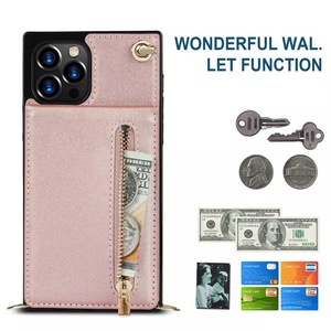 Étui de téléphone tendance en cuir PU de qualité supérieure, sacs de téléphone portable avec poches pour carte <span class=keywords><strong>d</strong></span>'identité et de crédit pour <span class=keywords><strong>iPhone</strong></span>, accessoires de téléphone portable - Product Image 5