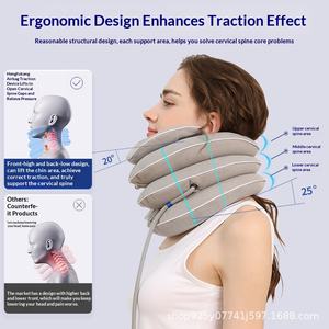Alat Traksi Serviks Tiup untuk Penggunaan di Rumah Teknologi Traksi Kain Pereda Nyeri Leher Penyangga Leher Medis Perawatan Leher - Product Image 3