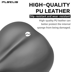 Selle de vélo de route Plselis en éponge épaisse et douce, selle de vélo légère et imperméable, équipement de cyclisme avec un poids de 480 g. - Product Image 3