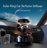 Perfume para Auto con Anillo Giratorio de Estrella, Energía Solar, Aroma Duradero y Levitación, para Decoración Interior de Lujo