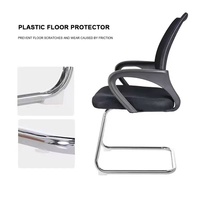 Chaise de visiteur pour salle de conférence, ergonomique, en maille, pour banque, hôpital, utilisation en conférence – Meilleure vente
