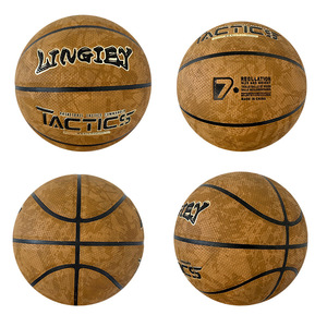 Balón de Baloncesto de la NBA <span class=keywords><strong>Milwaukee</strong></span> <span class=keywords><strong>Bucks</strong></span>, de Cuero Compuesto con Cámara de Goma Butilo, para Uso en Interiores/Exteriores, Talla 7, Color Marrón - Product Image 5
