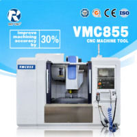 Centre d'usinage vertical CNC 3 axes haute précision VMC855 avec broche BT40 et commande GSK pour le traitement des pièces métalliques