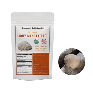 Qin <span class=keywords><strong>Shan</strong></span> <span class=keywords><strong>Tang</strong></span> Lions Mane complejo en polvo Lions Mane Mushrooms Logotipo personalizado Organic Lions Mane Ahcc 50% Pollissacarides Powder - Product Image 1