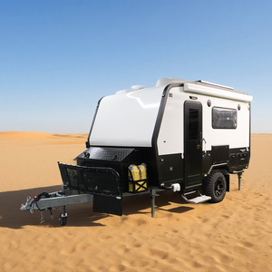 Ecocampor Remolque de Viaje Híbrido Todoterreno Promocional, <span class=keywords><strong>Caravana</strong></span> Ligera con Carga Solar para <span class=keywords><strong>Alquiler</strong></span> en Campamentos - Product Image 1