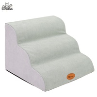 Escalier pour animaux de compagnie, rampe pour chiots, marches amovibles et lavables en éponge, petit escalier de chevet pour chat, marches d'escalade pour chien