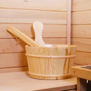 Venta caliente Sauna interior Vapor húmedo Hemlock Casa de sauna interior de madera sólida para uso doméstico - Product Image 5