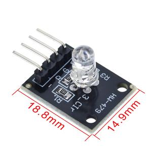 TZT elektronik pintar FZ0455 4pin KEYES KY-016 tiga warna <span class=keywords><strong>3</strong></span> warna RGB LED modul <span class=keywords><strong>Sensor</strong></span> UNTUK <span class=keywords><strong>Arduino</strong></span> DIY Kit pemula KY016 - Product Image 6