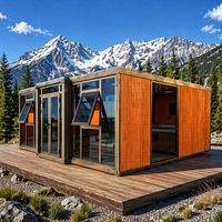 Maison préfabriquée modulaire pliable de haute qualité de 20, 30 ou 40 pieds, 2-3 chambres, maison mobile extensible, villa-conteneur, appartement
