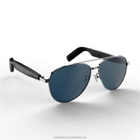 Lunettes intelligentes bluetooth Audio Lunettes de soleil sans fil TWS Lunettes de soleil Écouteurs forts Double puce pour les appels Musique Rechargeable