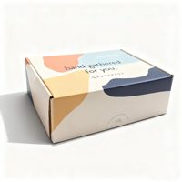 Boîte d'emballage d'expédition pour le commerce électronique en papier kraft avec lamination brillante et revêtement UV