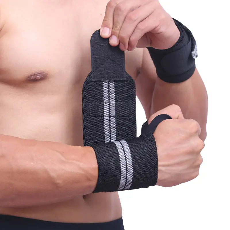 Aolikes ajustável pulseiras elásticas suporta com polegar loop para esportes protetores de pulso para homens e mulheres