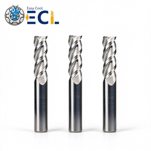 ดอกกัดคาร์ไบด์แบบไม่เคลือบผิว ECL 4 ฟลุต ปลายสี่เหลี่ยม มุมเกลียว 35 องศา เครื่องมือตัด CNC - Product Image 1