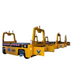 Chariot de transfert AGV robotisé autonome extérieur OEM, <span class=keywords><strong>camion</strong></span> plat de livraison à navigation magnétique - Product Image 1