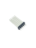 Conector de Cabezal de Pines PCB de Placa a Placa, Macho, de Fila Simple y Doble, Paso de 2.54 mm, con Recubrimiento de Níquel y Oro, Material PA6T+Latón