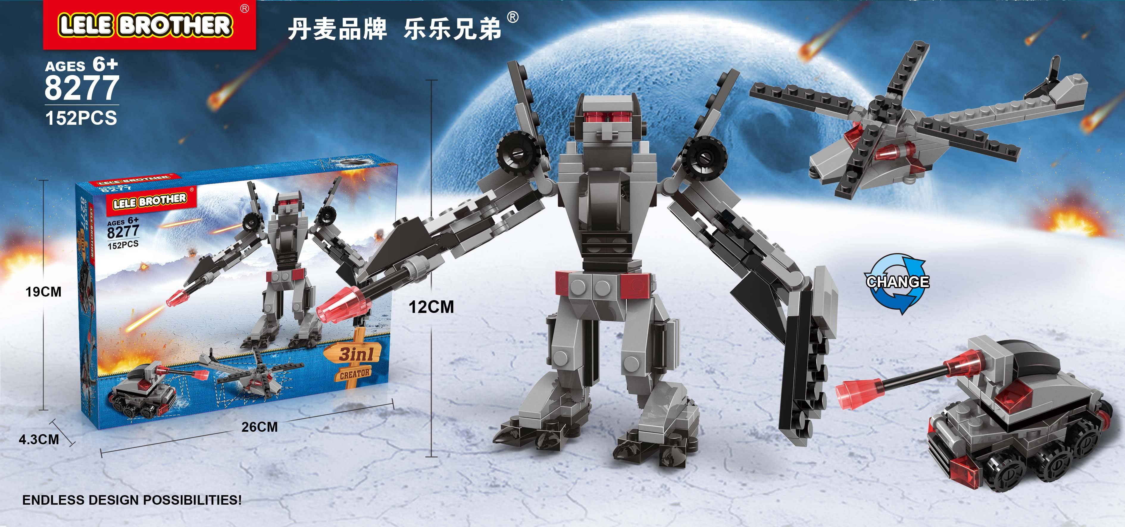 8277 megatron 3 in 1 152pcs