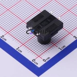TS-1010DGS-BR11026 Tactile Switch SMD-4P,12x12mm Switch Single Pole Single Throw Round Button 2.6N Vertical Mount - Product Image 2