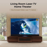Meuble TV laser intelligent SCREENPRO 84-130 pouces pour projecteurs UST, meuble intégré avec écran ALR motorisé à levage au sol