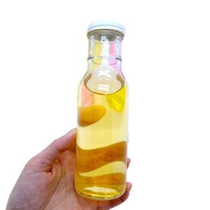 Botella de Vidrio Transparente de 8oz 12oz 16oz con Tapa de Aluminio y Plástico Hermética para Jugos y Bebidas Alcohólicas - Product Image 3