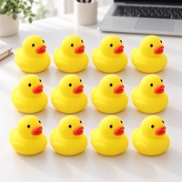 Jouet éducatif écologique en TPR, canard jaune, rebond lent, sûr et souple