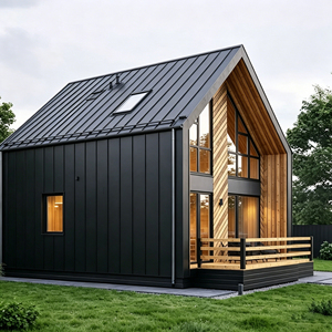Maisonnette moderne en ossature A, préfabriquée avec panneaux SIP, cabane modulaire, pièce de jardin, suite de jardin, ADU, bureau de jardin, espace de vie - Product Image 2