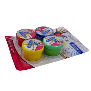 Juego de 6 pinturas lavables para dedos BASIC de 30 ml, seguras para la piel, pintura tempera brillante para niños, manualidades y juego sensorial - Product Image 5