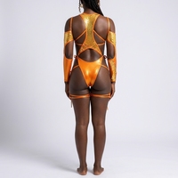 Maillots de bain de carnaval de Trinité-et-Tobago en gros OEM, maillots de bain de carnaval personnalisés, monokini à sequins grande taille avec découpes pour le festival Jouvert Caribana