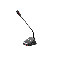 Microphone professionnel filaire à col de cygne SPON 48V cardioïde avec anneau LED et garantie de 2 ans pour les systèmes de salles de réunion