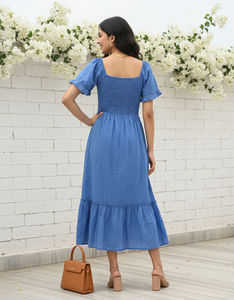 ชุดเดรสชายหาดผู้หญิงทรงหลวม เนื้อผ้านุ่มสบาย ดีไซน์ลำลอง น้ำหนักเบา เหมาะสำหรับอากาศอุ่น - Product Image 6