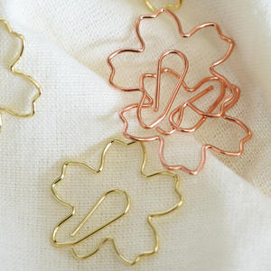 Clips Metálicos Creativos en Forma Especial Color Oro Rosa, Material Metálico para Libros, Material Escolar, Artículos para Fiestas, para Regalo - Product Image 3