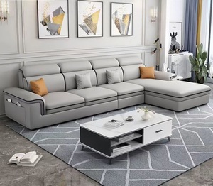 Sofá de Tela Rectangular de 3 Plazas con Tecnología Moderna para Sala de Estar, Relleno de Esponja, Elegante para el Hogar - Product Image 2