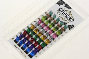 Faux-cils individuels colorés à paillettes, livraison gratuite, nouvelle collection <span class=keywords><strong>2022</strong></span> - Product Image 3
