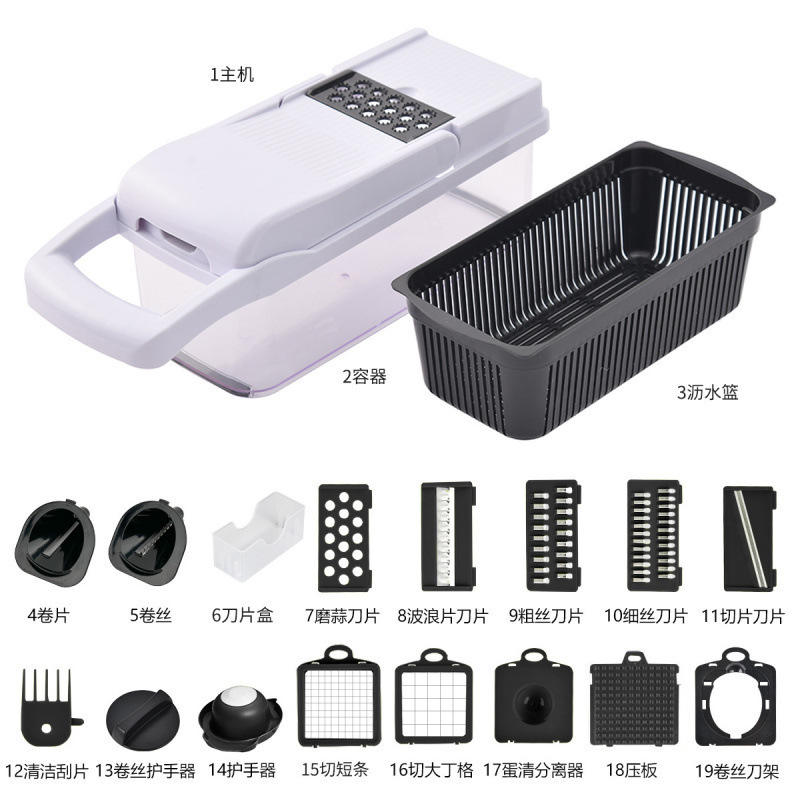 Blanco cubierta corta 19 en uno