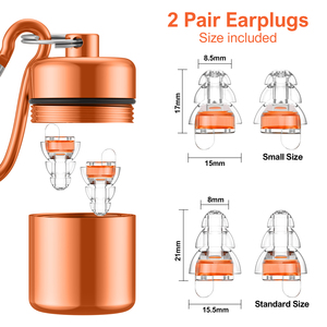 سدادات أذن عالية الدقة من السيليكون لصالحات الاستماع سدادات أذن للموسيقيين في الحفلات لخفض الضوضاء حماية السمع - Product Image 5