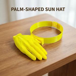 Funny Hands-Free Hand Shade Hat Giant Hand Visor Instant Sun Protection Visor Novelty Palm Visor for <b>Beach</b> Outdoor Gag Gift - Product Image 4