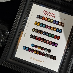 Esmalte de Uñas de Gel Ojo de <span class=keywords><strong>Gato</strong></span> Kaise de 26 Colores para Año Nuevo, Logotipo Personalizado, Cuentas de Vidrio, Arte de Uñas Francés, Esmalte de Gel Ojo de <span class=keywords><strong>Gato</strong></span> Luz de Luna - Product Image 2