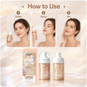 Spray Fijador Luminoso para Maquillaje, Iluminador Post-Maquillaje, Ideal para Viajes, Brillo Sutil Perlado - Product Image 6