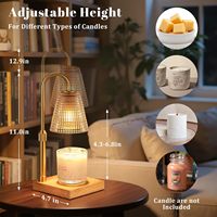 Chauffe-bougie électrique en laiton pour aromathérapie, lampe chauffe-cire de luxe pour la maison