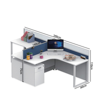 Postes de travail modernes avec sens du design, panneaux de bureau modulaires pour plusieurs personnes, bois durable, bonne qualité et bas prix