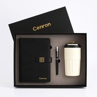 Kit de Regalo de Taza de Viaje, Bolígrafo y Cuaderno de Acero Inoxidable con Logotipo Personalizado |   Caja de Regalo para Empaque |   Regalos de fin de año para el reconocimiento de clientes