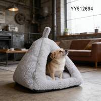 YANGYANGPET Kunstfell-Hundebett aus Kaninchenimitat, Komfortables Höhlenbett, Solides Modernes Luxus-Hundebett
