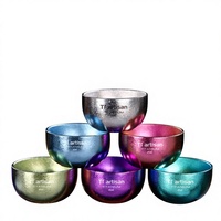 Ensemble de tasses à double paroi en titane pur, tasse à thé et à eau ultralégère, portable, pour le bureau, la maison, le camping, la randonnée, les voyages