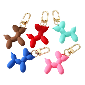 ZGBROTHERS K62 Nouveau Porte-monnaie Porte-clés Créatif Tendance Motif Chien Dessin Animé Kawaii pour Femme, Mini Ballon en PVC Mignon - Product Image 1