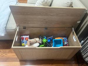 Boîte <span class=keywords><strong>de</strong></span> <span class=keywords><strong>rangement</strong></span> en bois pour salon, grande boîte à jouets en bois, <span class=keywords><strong>coffre</strong></span> <span class=keywords><strong>de</strong></span> <span class=keywords><strong>rangement</strong></span> avec charnières <span class=keywords><strong>de</strong></span> sécurité, organisateur <span class=keywords><strong>de</strong></span> <span class=keywords><strong>rangement</strong></span> pour la décoration <span class=keywords><strong>de</strong></span> la maison - Product Image 5